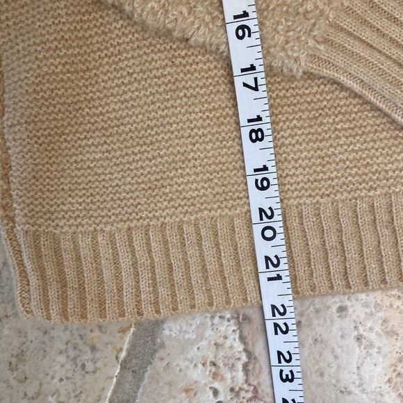 DesignHistory Multi Textured Wool blend Sweater Womens L Crop Patchwork Simple - Picture 9 of 10